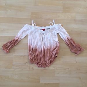 Guess brand off the shoulder wrap top